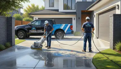 Concrete pressure cleaning in Lakeland, FL for driveways, patios, and walkways by Lakeland Paint Pros