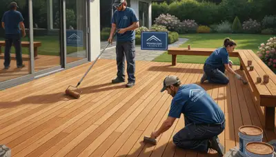 Deck painting service in Lakeland, FL for weather-resistant outdoor wood protection