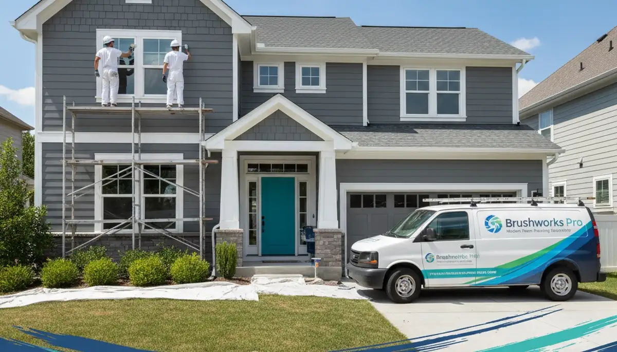 Lakeland, FL house painters applying exterior coating for Florida heat and humidity