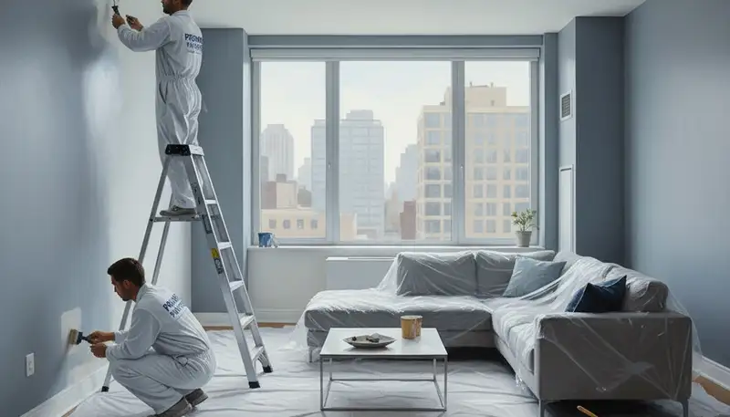 Lakeland, FL painters refreshing an interior house with professional painting service
