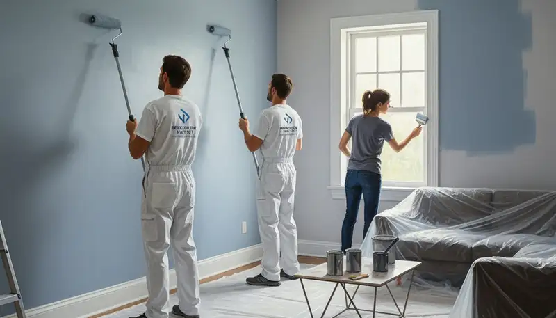 Interior house painting in Lakeland, FL by Lakeland Paint Pros for a fresh, durable finish