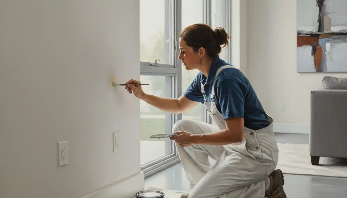 Lakeland, FL painters repairing wall, trim, and exterior paint touch-ups for a clean finish